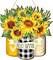 Sunflower Hello Summer Sign Welcome Wood Flower Sign Front Door Decor Inspirational Wood Hanging Door Sign Outdoor Wooden Front Door Decorations for Farmhouse Porch